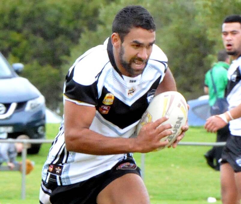 KEY MAN: Halfback Stephen Broome has been in outstanding form for Griffith Black and Whites this season. Picture: Wendy Simpkin