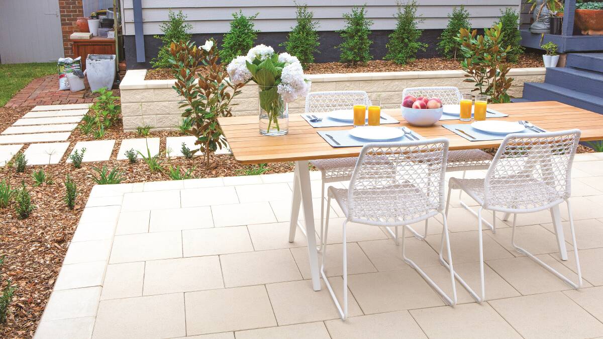 To get the Hamptons look, try Adbri Masonry’s Euro Classic pavers in a light colour that will complement your floral selections. 