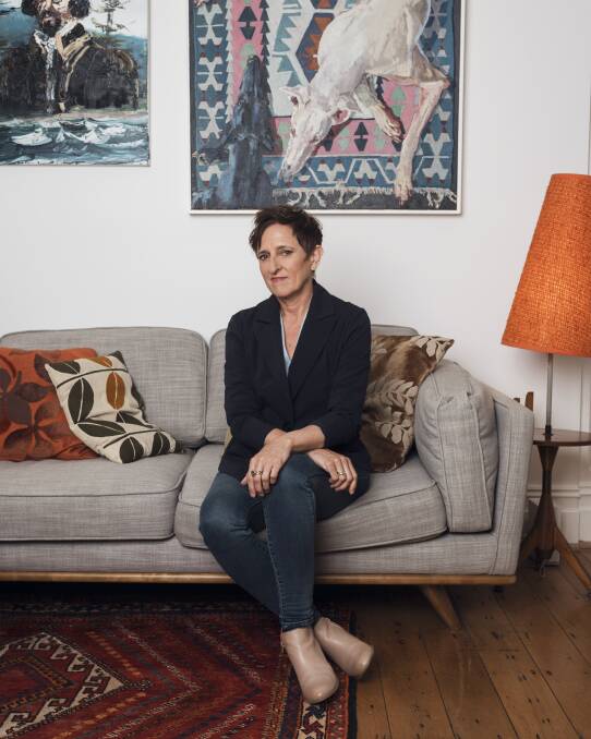 Author Charlotte Wood at her home in Sydney. Picture: James Brickwood. 