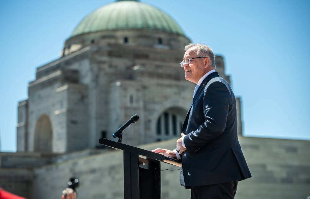 Prime Minister Scott Morrison at the Australian War Memorial in November. Picture: Karleen Minney