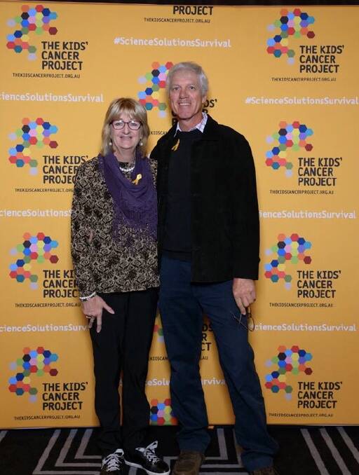 Merveen Sjollema and her husband Rob Sjollema at a Kid's Cancer Project event in 2018. Photo: Supplied
