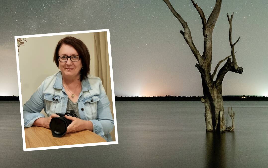 TALENT: Lisa Bertolin sat shivering in the cold for hours to pull off her competition-winning photo of Lake Wyangan. PHOTOS: Contributed.