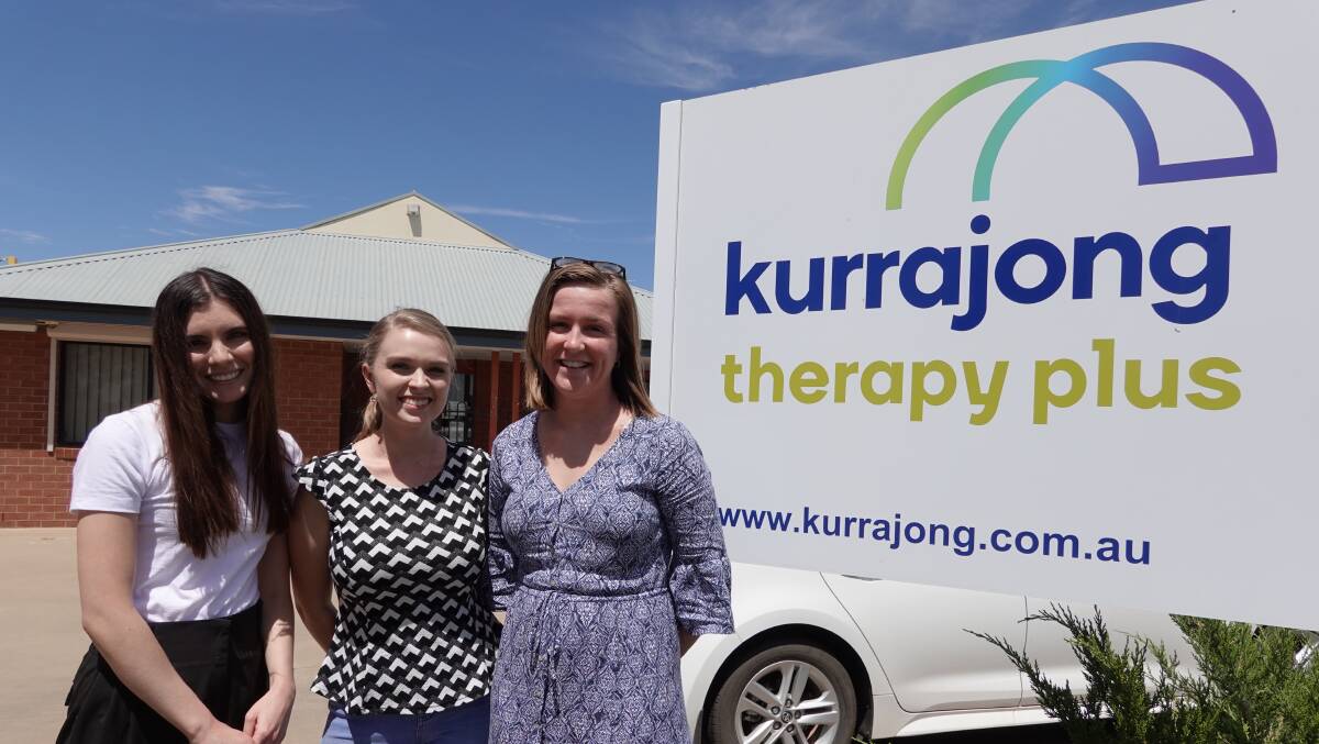 NEW ARRIVALS: Sally Turner, Mikayla Thompson, and Nicky Hamilton are the three latest graduates to join the team at Kurrajong in Griffith. Picture: Monty Jacka.