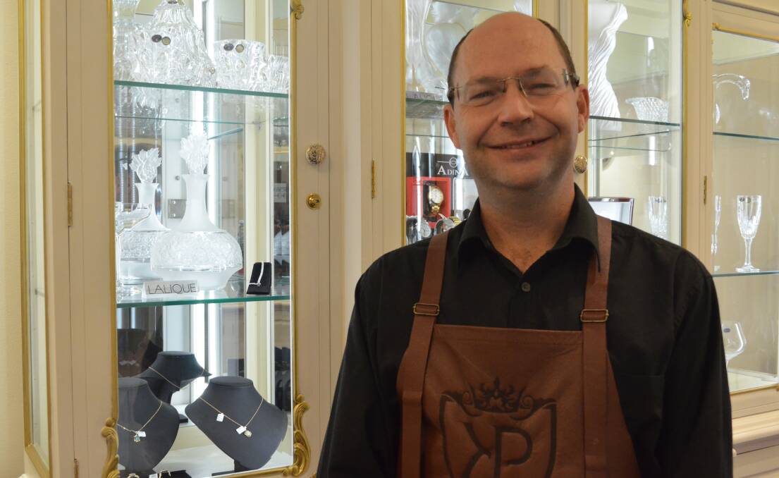 CRAFTSMAN: Jonathan Woodward-Borland says he hopes bringing his 24 years of experience as a jeweller back to Griffith will be a benefit to the community. PHOTO: Monty Jacka