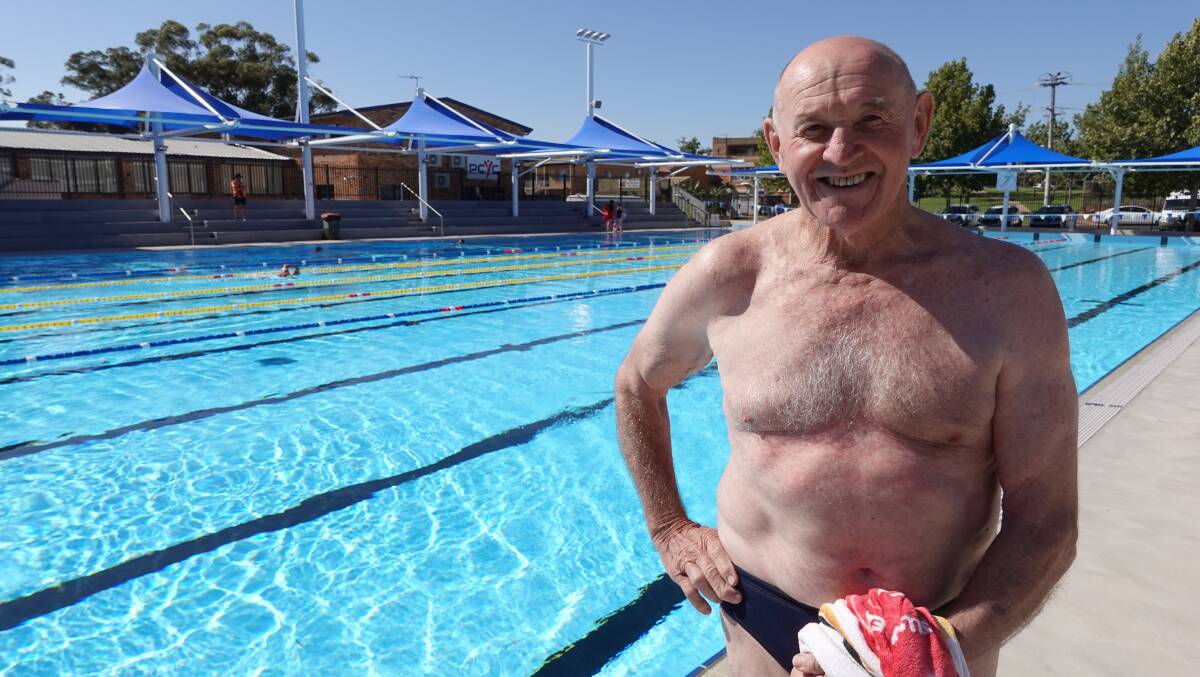 Mr Farrell said the new outdoor pool is "just what Griffith needs". Photo: Monty Jacka