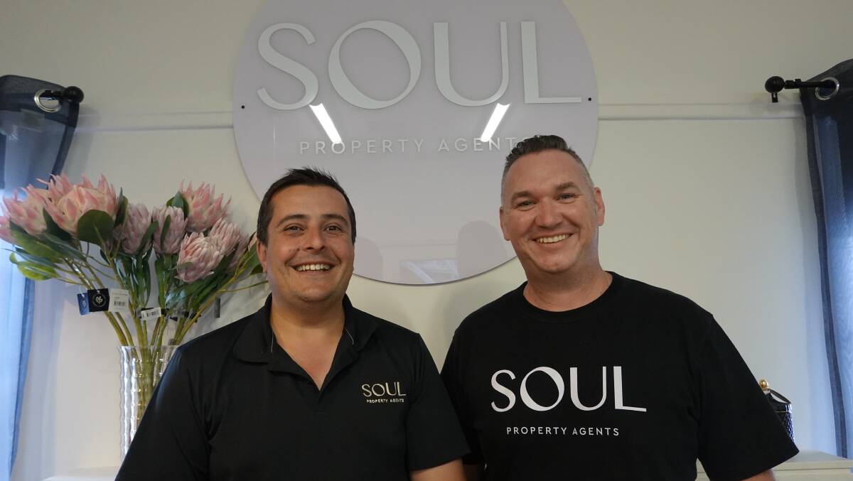 Angelo Cirillo and Nathan Thomas from Soul Property Agents said they have never seen Griffith's rental market this tight. PHOTO: Monty Jacka
