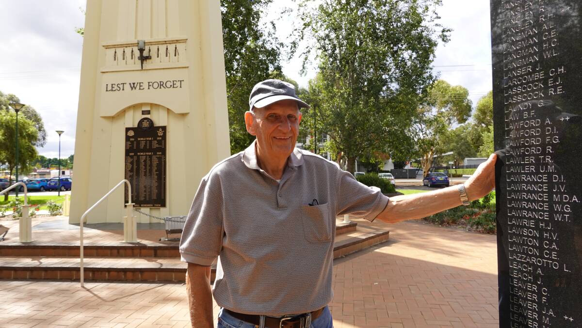 BACK IN ACTION: Terry Walsh says he is delighted to be able to hold public ANZAC Day ceremonies in Griffith again. Photo: Monty Jacka. 