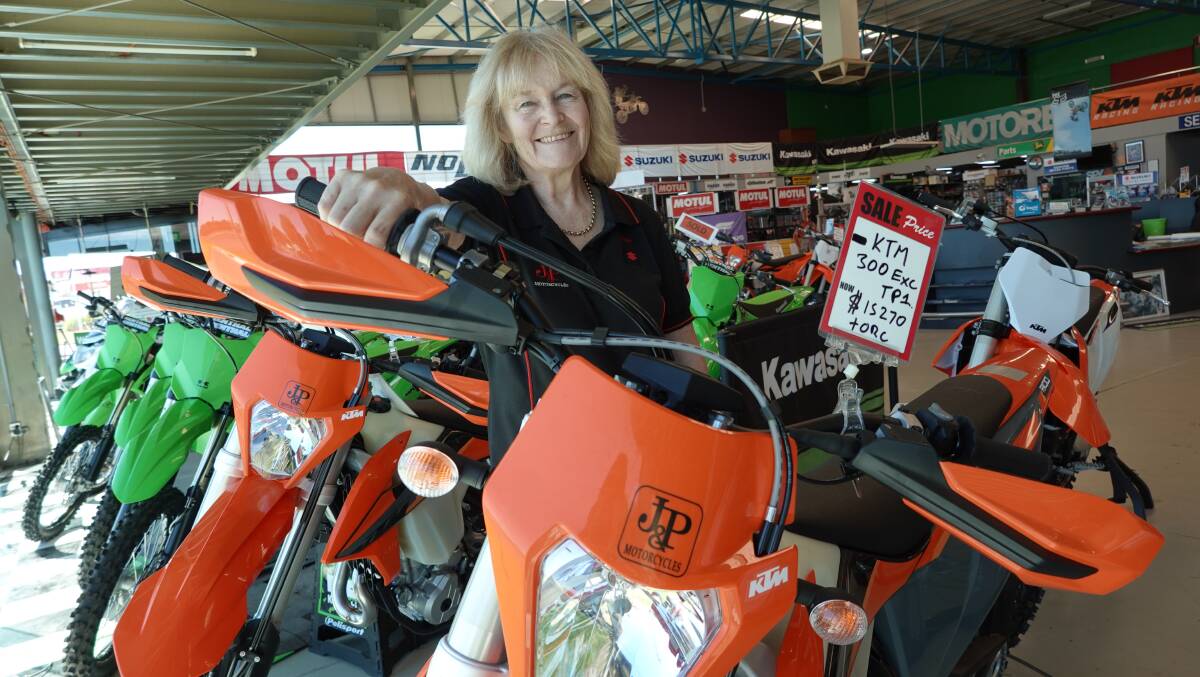 RIDE ON: J&P Motorcycles director Viki Dalla says the store has "one of their biggest years ever" in 2020. Picture: Monty Jacka