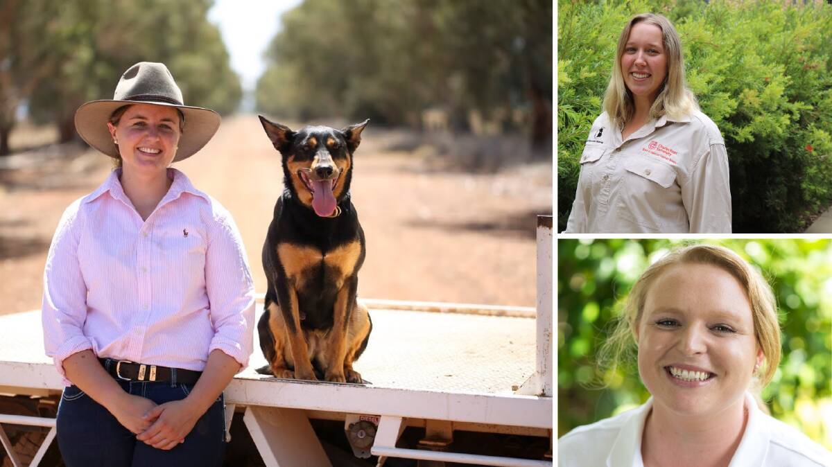 Dione Howard, Veronika Vicic and Connie Mort are three of PYiA's Young Farming Champions who will be speaking at the Soroptimist International Griffith event. PHOTOS: Contributed.