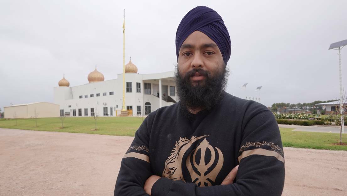 Hearing news of the India COVID-19 crisis flood in every day was 'devastating' for the Griffith Sikh community, Jag Mohan Singh said. PHOTO: Monty Jacka