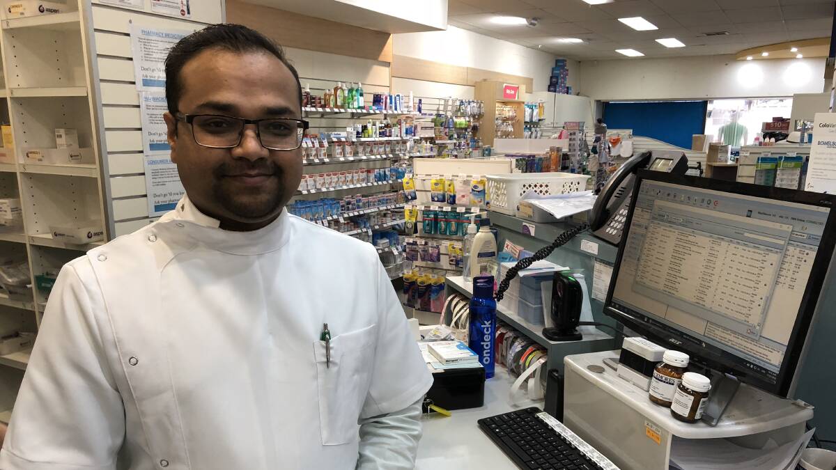 READY: Pharmacist Tejaskumar Patel said Amcal Leeton and Leeton Discount Chemist would be ready to help in the rollout as soon as they were called upon.