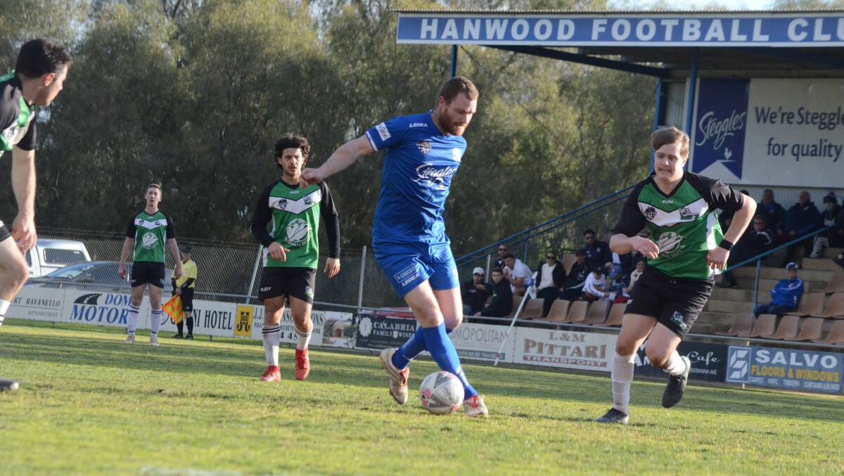 BACK ON FORM: Daniel Johnson scored two as Hanwood recovered from last week's setback with a 5-1 win over the South Wagga Warriors. PHOTO: Monty Jacka