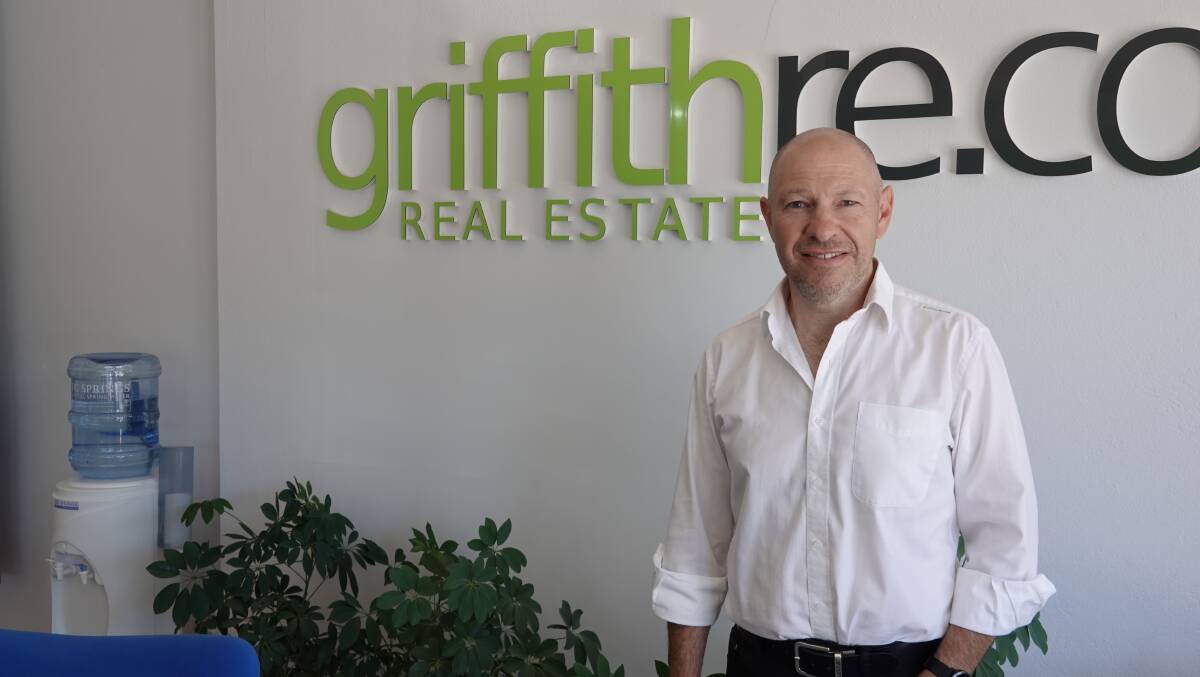 BUYING FRENZY: Griffith Real Estate managing director, Brian Bertolin, says people are making offers as soon as they see properties for the first time. PHOTO: Monty Jacka