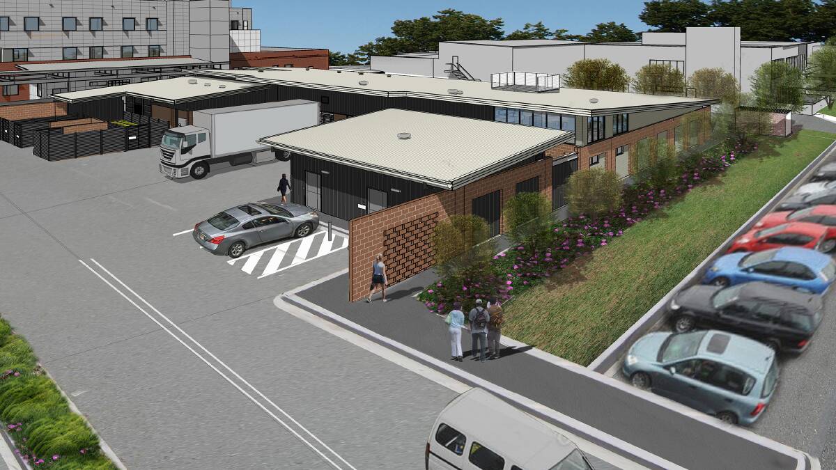 An artist's impression of the non-clinical services building. Photo: Supplied.