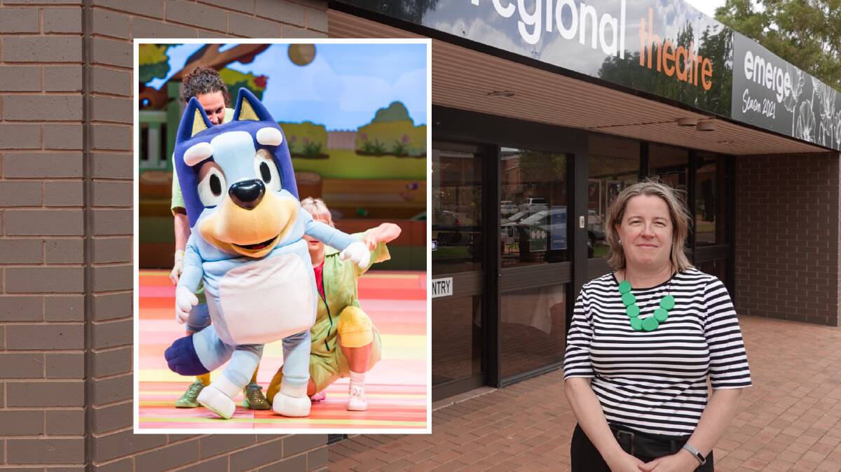 ICON: Griffith Regional Theatre's Margaret Andreazza said she was 'so excited' to have Bluey coming to town. Photo: Monty Jacka. 