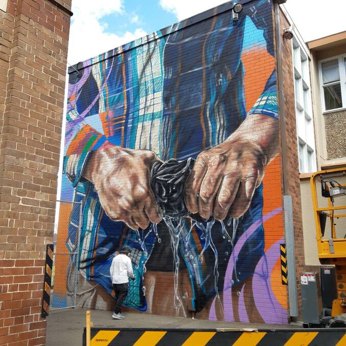 Sydney-based artist Reubszz is one of four artists set to decorate the walls of Banna Lane next month. Photo: Supplied.
