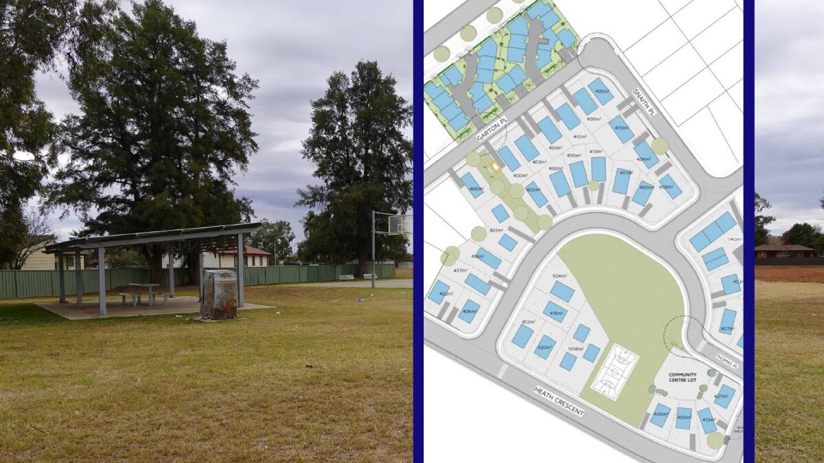 UPDATE: The plan would see Dave Taylor Park in Pioneer transformed into the Griffin Green housing project. PHOTO: Griffith City Council