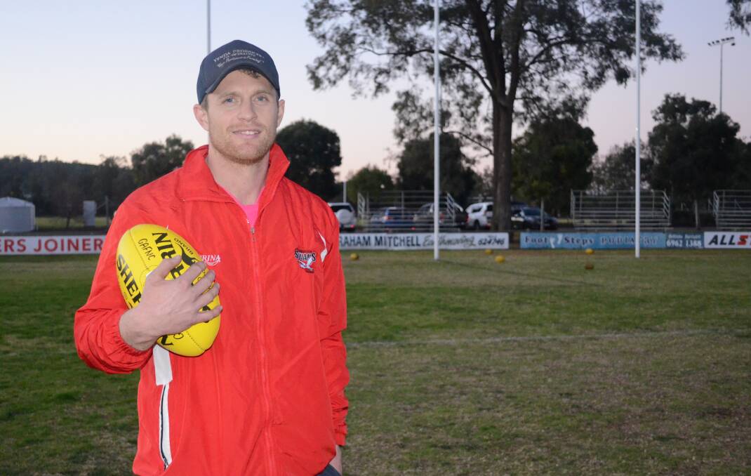 MILESTONE: Swans skipper James Toscan has hit an incredible 200 games for the Griffith side. PHOTO: Monty Jacka