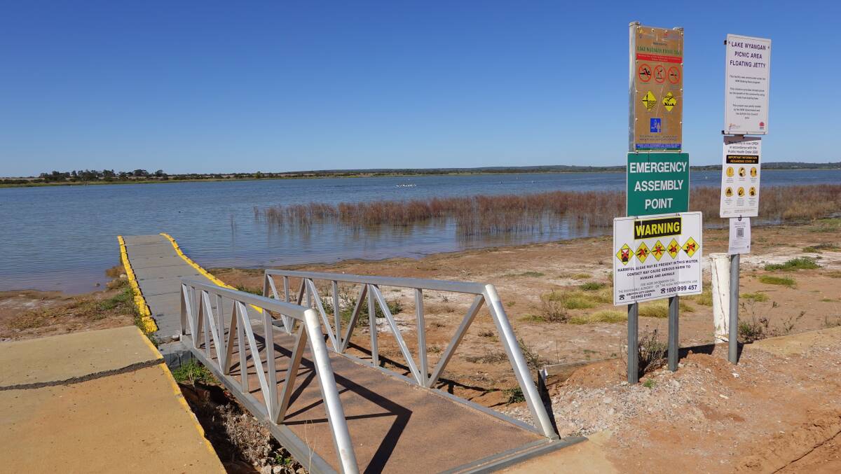 The sailing club hopes rising water levels at Lake Wyangan will improve the water quality enough for them to be allowed back on the water. PHOTO: Monty Jacka