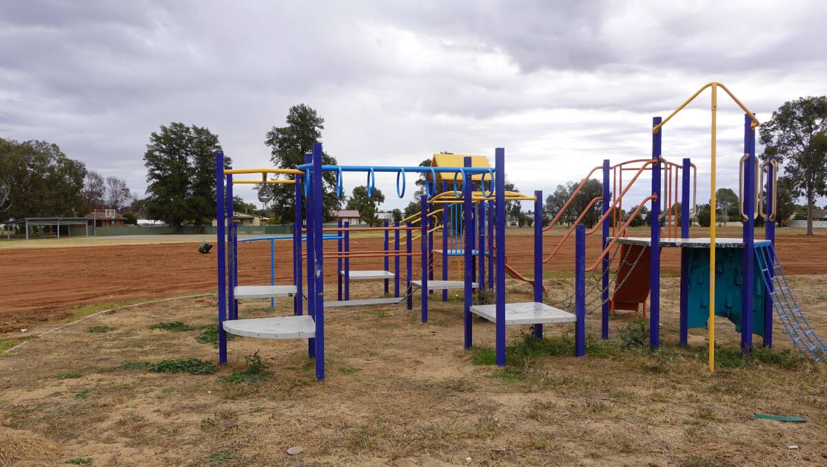 REPLACEMENTS: The existing playground in Dave Taylor Park will be demolished when the redevelopment goes ahead. PHOTO: Monty Jacka