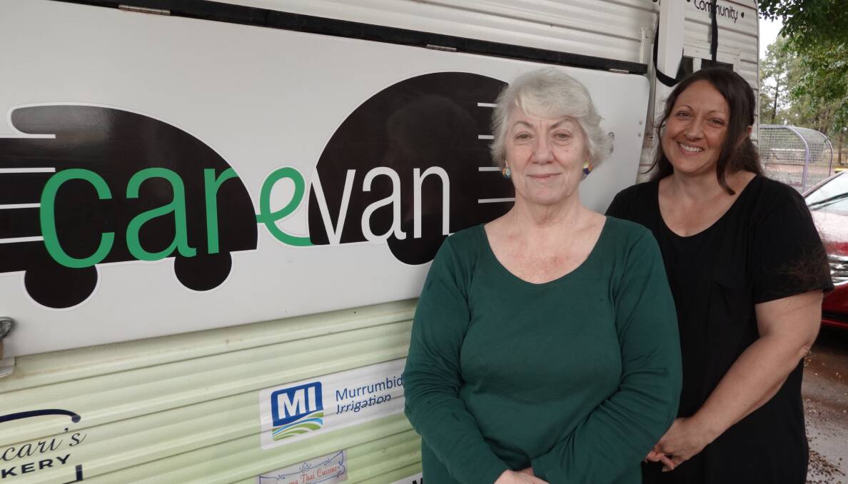 GIVING BACK: Ester Hookey and Carevan coordinator Janice Sartor following the generous re-donation. Photo: Monty Jacka.