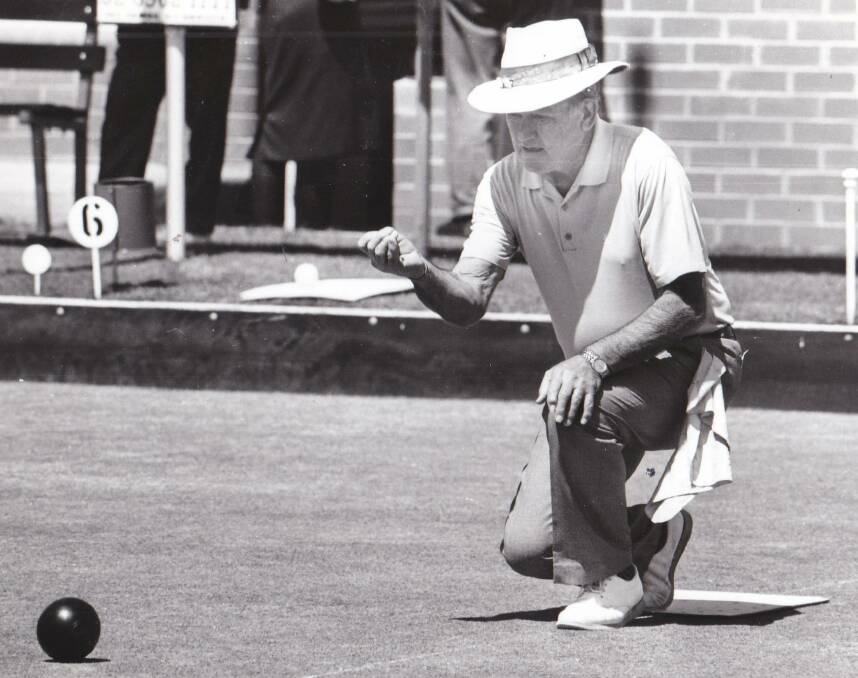 David Alan Taylor playing a game of bowls, a sport he developed a passion for later in life. Photo: Supplied. 