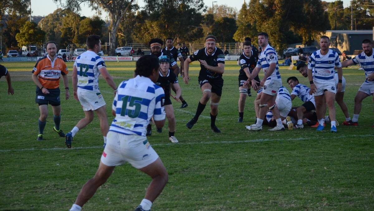A late push from the Blacks wasn't enough to break down the talented Wagga City side. PHOTO: Monty Jacka
