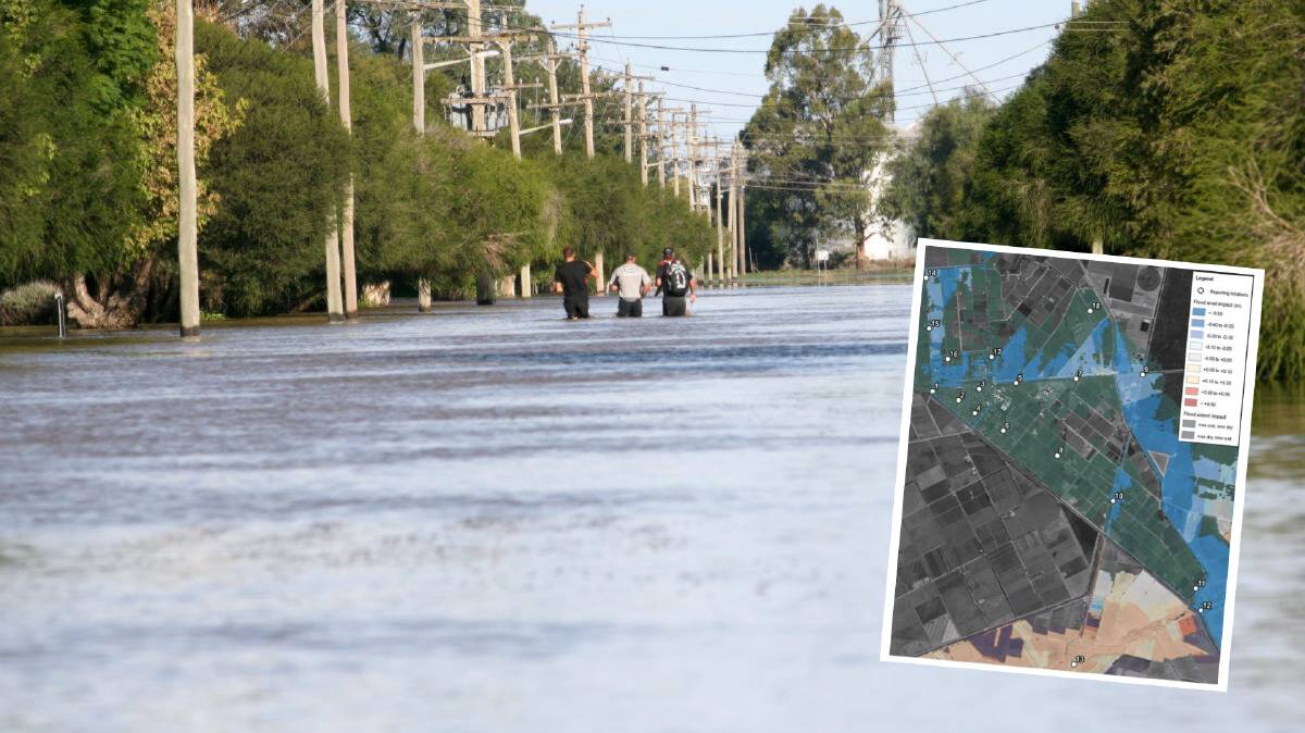PUSHED BACK: Yenda residents during the devastating 2012 flood. PHOTO: File INSET: Griffith City Council