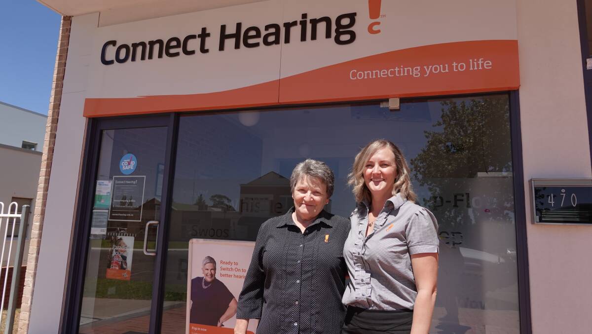 HEAR US OUT: Connect Hearing's Marilyn Charles and Michelle Kelly say Griffith residents should get their hearing tested to help preserve their relationships with friends and family. Photo: Monty Jacka