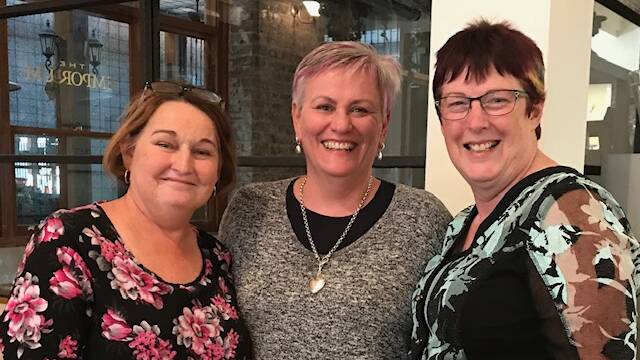 Helen (left) was a recipient of one of Sally McCanna's organs. Pictured with her best friend Kristen (right) and Robyn McCanna (middle). PHOTO: Supplied.