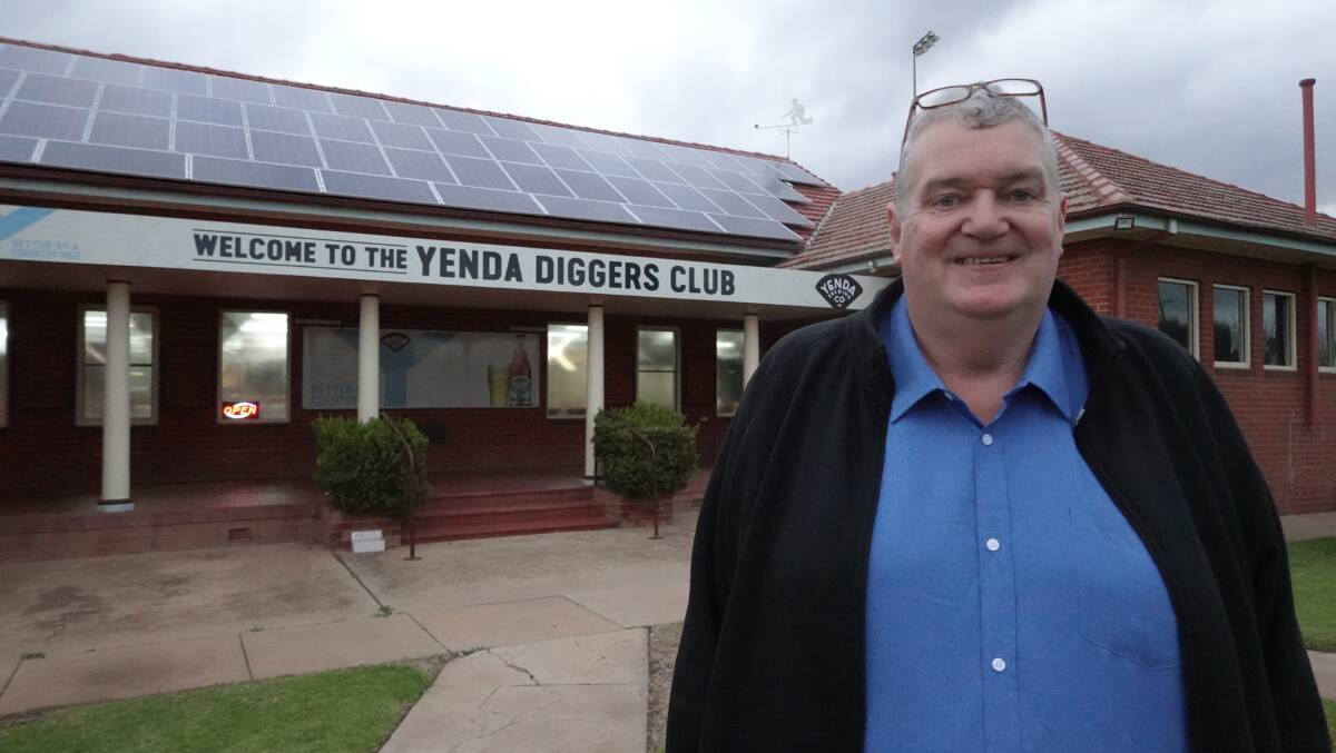 BACK IN ACTION: John Dolbel says the Yenda Diggers Club has been well received by the local community since re-opening last week. PHOTO: Monty Jacka