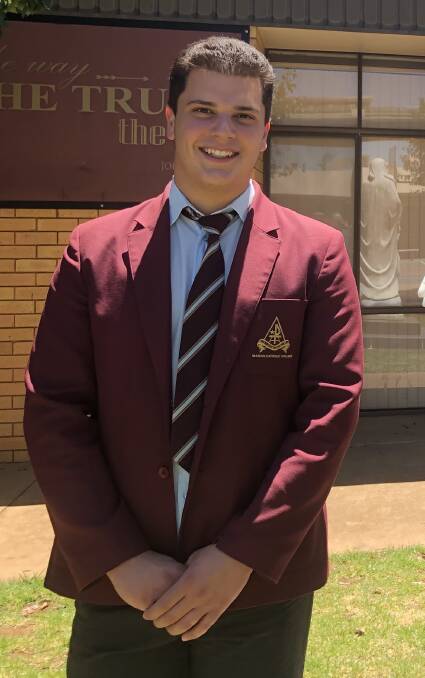 Nathan Bortolin was named a top achiever for his results in Studies of Religion I. PHOTO: Monty Jacka