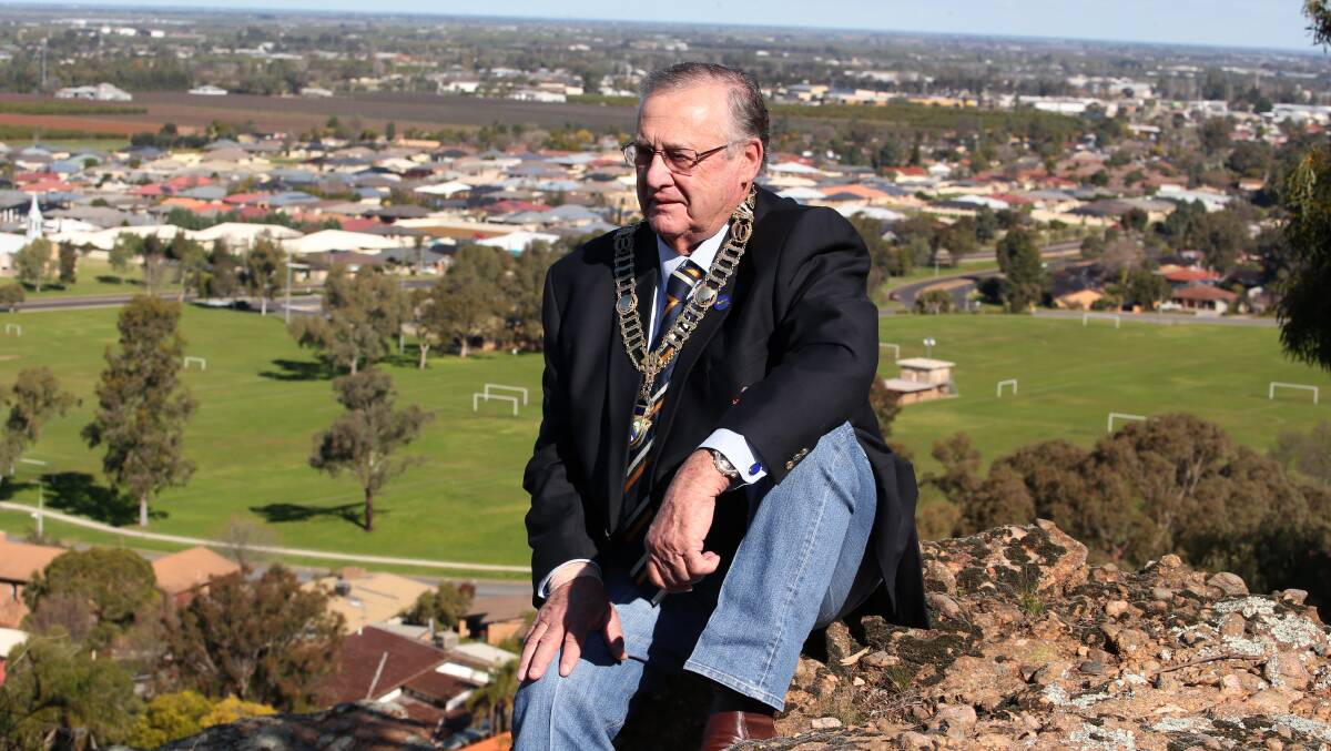 LEFT OUT: Griffith is largely overlooked by TV news bulletins, something mayor John Dal Broi is not too happy about. Picture: Anthony Stipo.