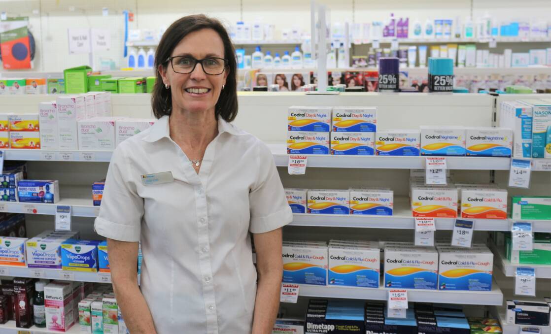 TOUGH FLU SEASON: Pharmacist Leanne Foley said there was a significant increase in immunisations during this flu season compared to last year. PHOTO: Calhan Behrendt