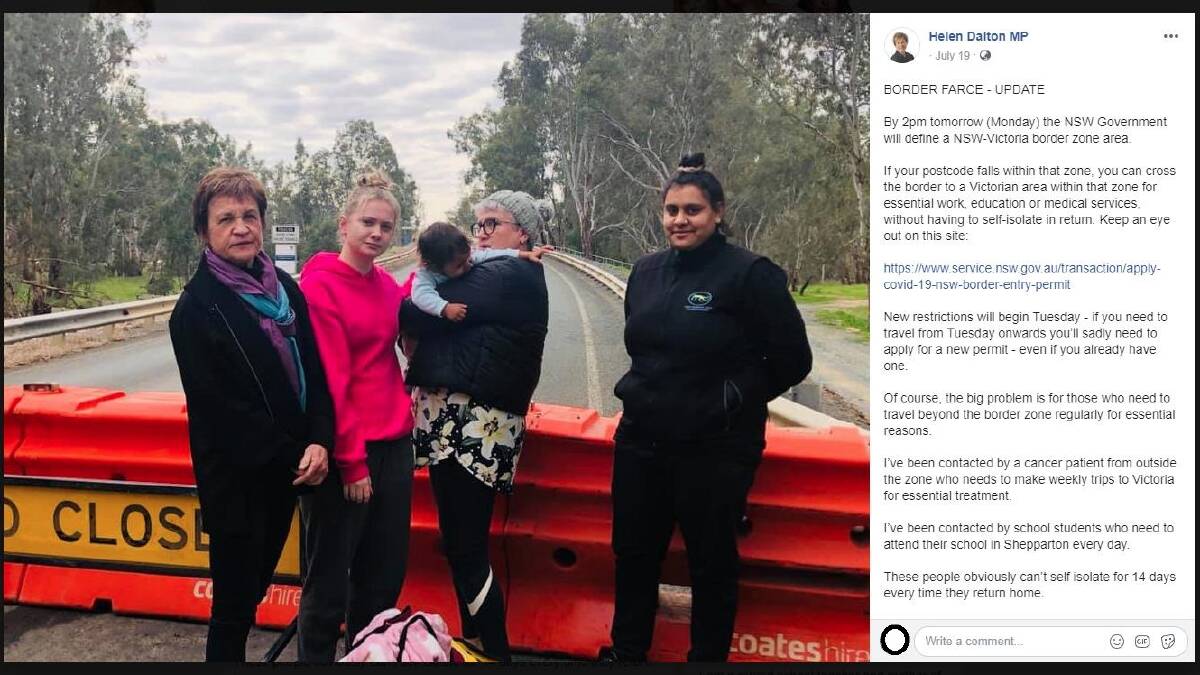 MIS-LEADING: Mr Fang has pointed to this post made by Mrs Dalton's Facebook page on July 19 as misleading people, while Mrs Dalton has said further clarification still needs to be provided by the state government. IMAGE: Facebook