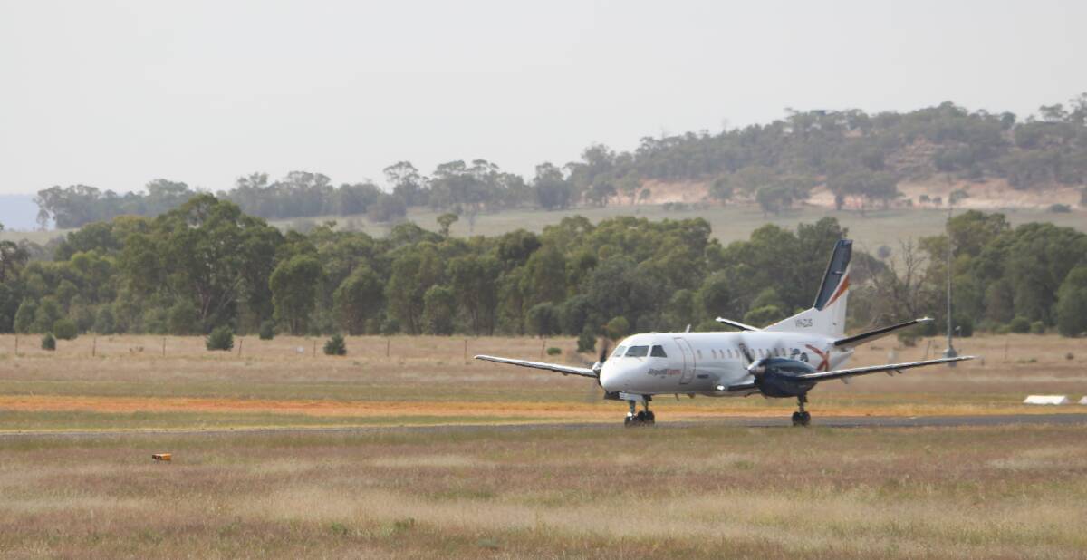TAKING OFF: A Regional Express flight takes off on Tuesday, but the airline said despite Griffith City Council waiving landing charges from April 1, assistance is needed from all three levels of government to ensure a service is maintained. PHOTO: Calhan Behrendt