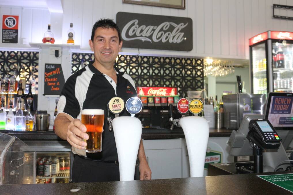 TIME TO BREATHE: Coro Club general manager Roly Zappacosta said the hospitality industry needs time to breathe before being hit with a further tax hike on beer, which is expected to come through from August 3. PHOTO: Calhan Behrendt