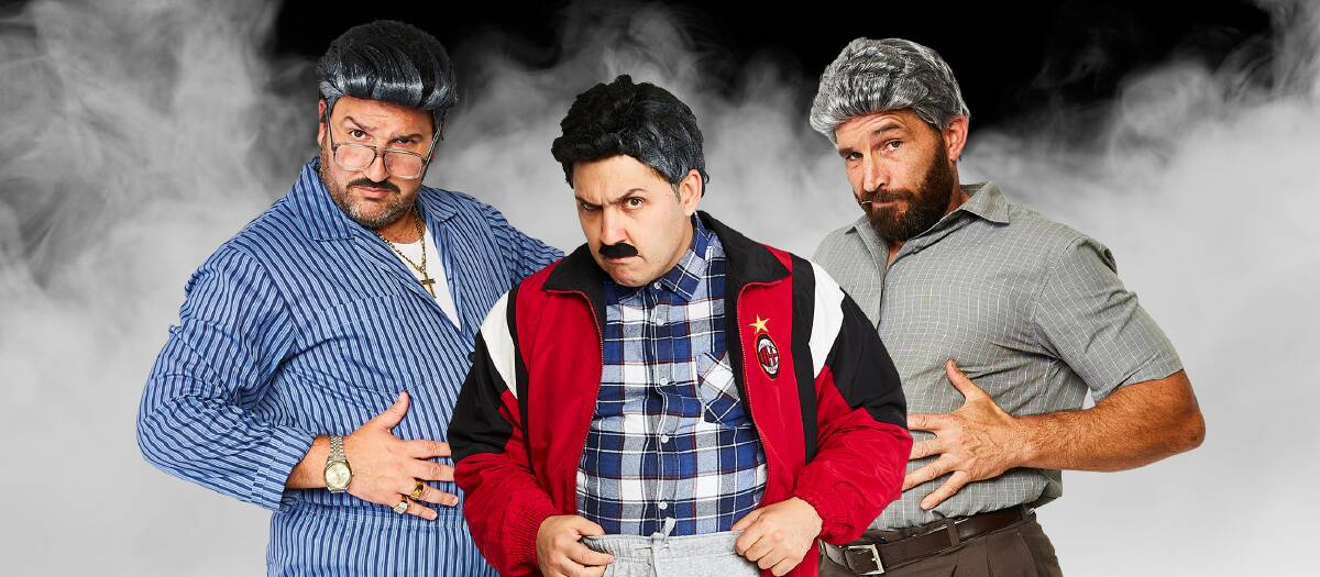 SOCIAL STARS: Comedy troupe Sooshi Mango's Joe Salanitri, Carlo Salanitri and Andrew Manfre will be coming to the Yoogali Club on Feburary 28 as part of their Fifty Shades of Ethnic tour. PHOTO: Supplied