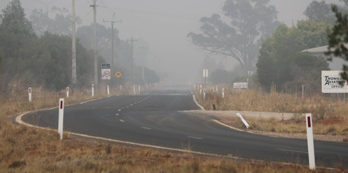 SMOKY: Parts of Griffith and surrounding areas have been covered in smoke in recent weeks due to bushfire smoke from regions over floating over to the city. PHOTO: Calhan Behrendt