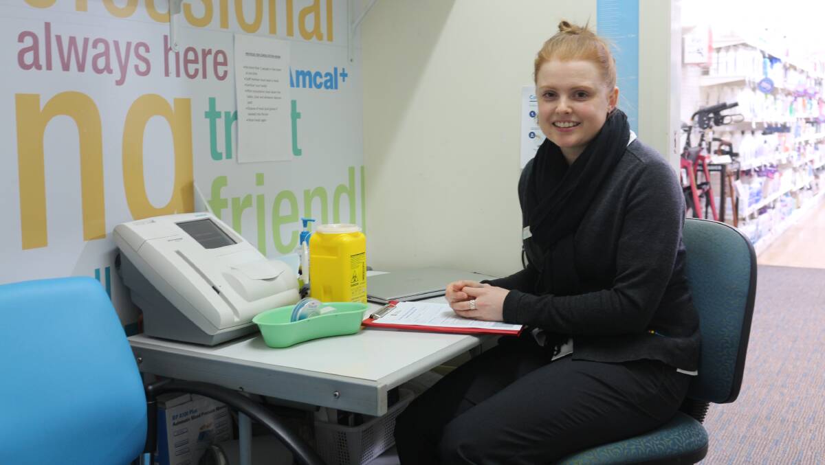 IN DEMAND: Pharmacist at Pat Zirilli Amcal Chemist Laura Favero said demand for flu vaccinations and face masks have seen a marked increase over the last few months. PHOTO: Calhan Behrendt