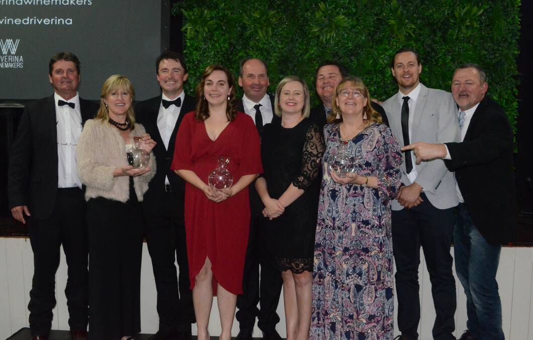 UNCORKING SUCCESS: McWilliam's Wines staff celebrate winning five awards at the Riverina Wine Show awards night. PHOTO: Calhan Behrendt
