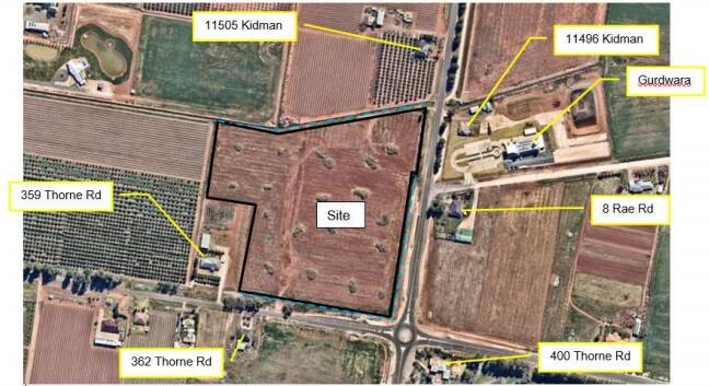 The site of the Terra Ag development along Kidman Way. SOURCE: Griffith City Council