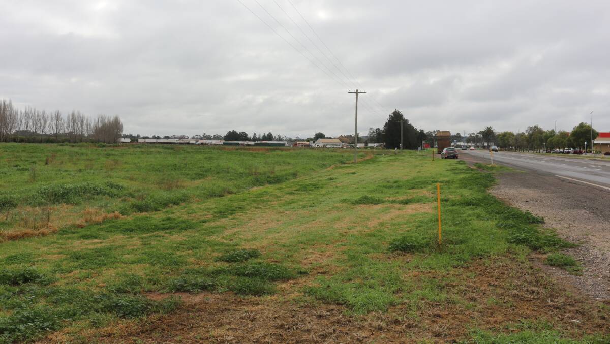 SERVICE INCOMING: This section of land along Kidman Way will make way for a proposed United service station and retail premises. PHOTO: Calhan Behrendt