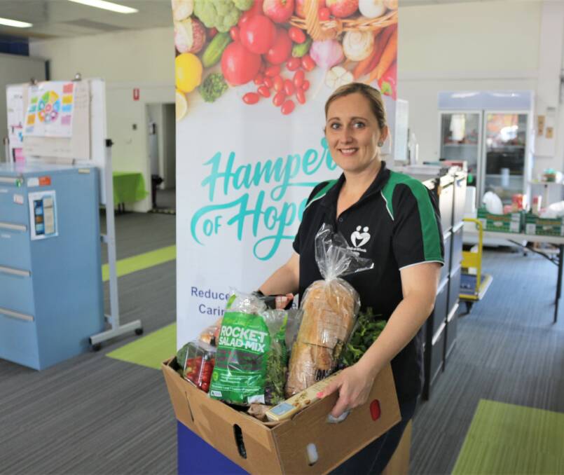INNOVATING WINNERS: Meals on Wheels project coordinator Tennille Valensisi said the Hampers of Hope program has continued to grow in size over the past year. PHOTO: Calhan Behrendt