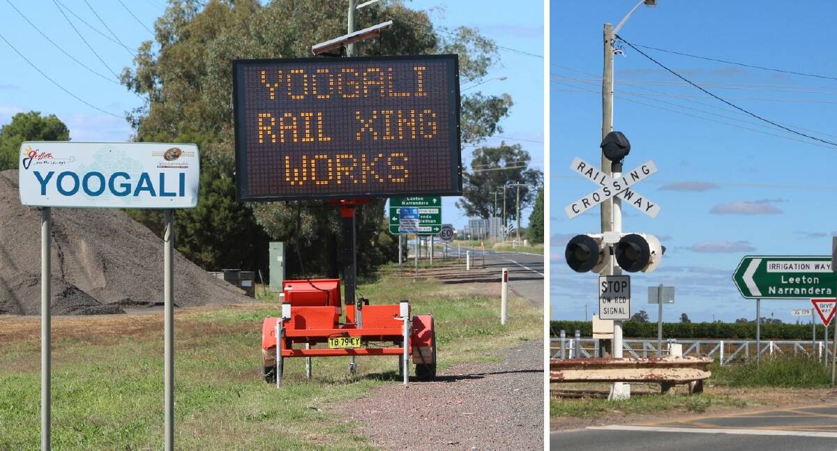 TOOLS READY: A new railway crossing is due to be put in place along Burley Griffin Way at the Yoogali Intersection as work continues on the upgrade to the intersection, which is due to be done by the end of 2020. PHOTOS: Calhan Behrendt