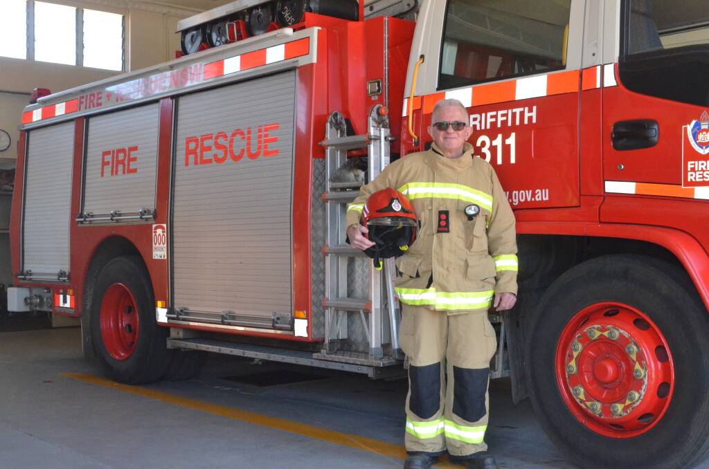 CALLING IT A DAY: Griffith Fire and Rescue captain Kevin Roth is finishing up after 15 years with the station, having spent the first 25 years of his career at the Gulgong station. PHOTO: Calhan Behrendt