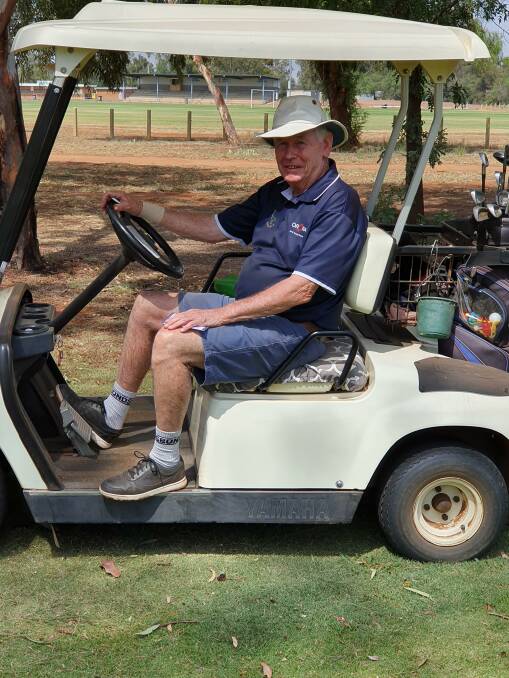 ROLLING: Yenda Golf Club's Peter Morrison.