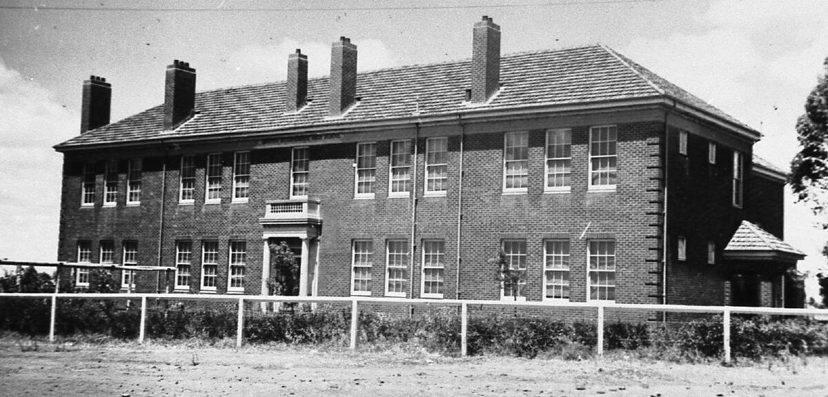 CENTREPIECE: Griffith High School as it looked around 1950. Picture: SUPPLIED