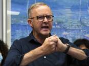Opposition Leader Anthony Albanese was campaigning in Darwin today. Picture: AAP