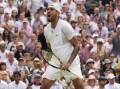 Nick Kyrgios has produced a courageous display to make it into the quarter-finals at Wimbledon.